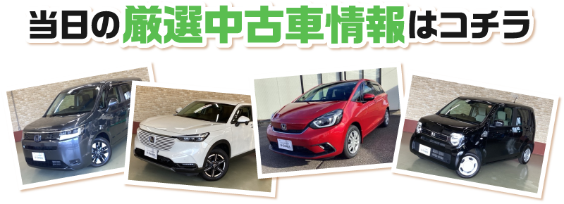 当日の厳選中古車情報はコチラ